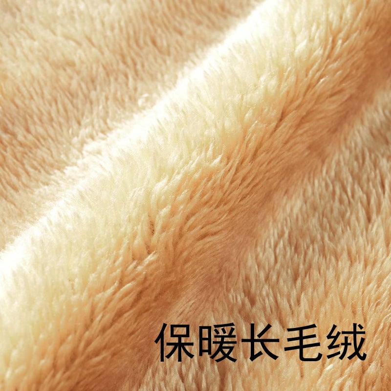 Lambskin Softshell Pants For Men And Women, Couple Style, Winter Long Plush Outdoor Waterproof Windproof Thickened Hiking Softshell Pants - Image 3